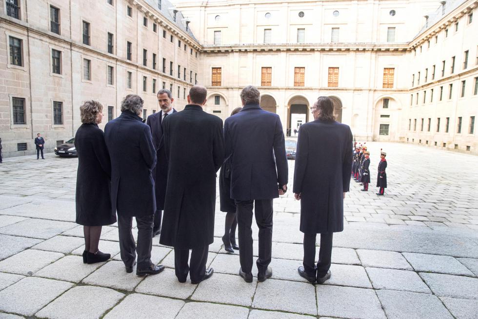 Funeral por la infanta Pilar en el Escorial.
