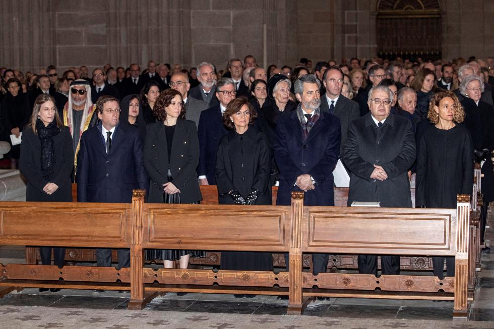 Funeral por la infanta Pilar en el Escorial.
