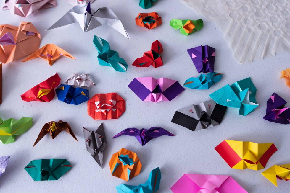 La exposición de origami en Etopia, Zaragoza, puede visitarse hasta este domingo