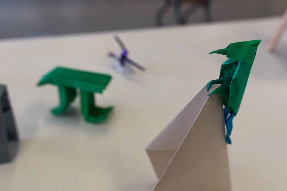 La exposición de origami en Etopia, Zaragoza, puede visitarse hasta este domingo
