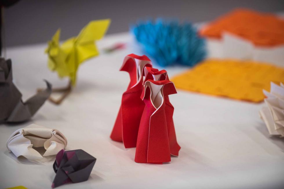 La exposición de origami en Etopia, Zaragoza, puede visitarse hasta este domingo