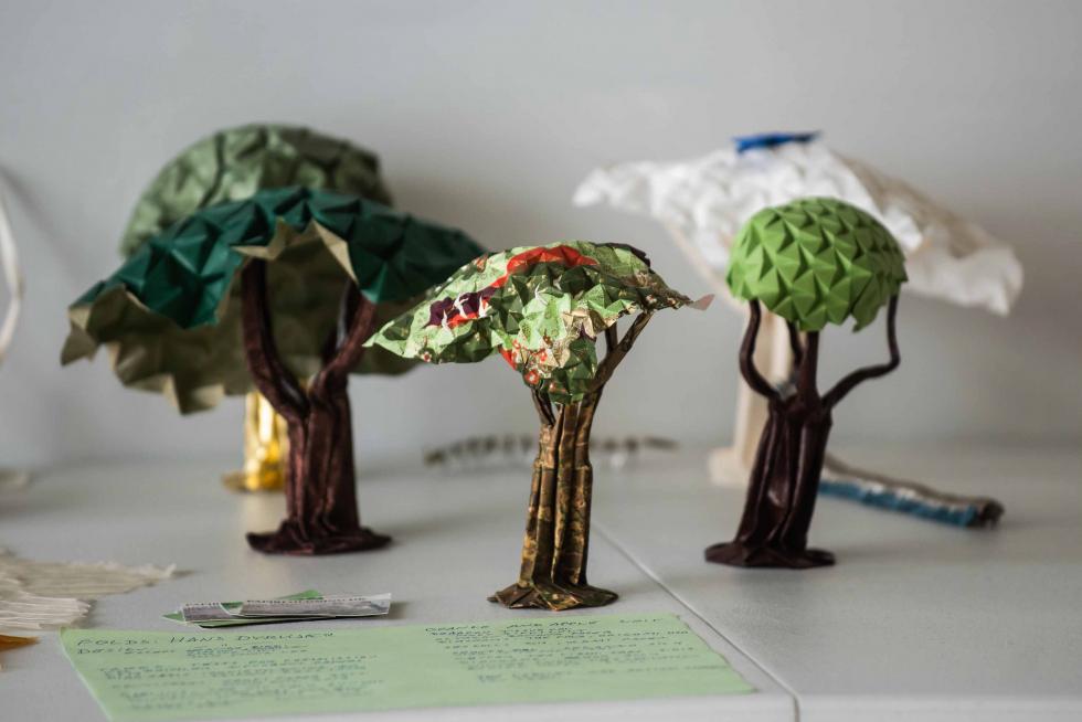 La exposición de origami en Etopia, Zaragoza, puede visitarse hasta este domingo