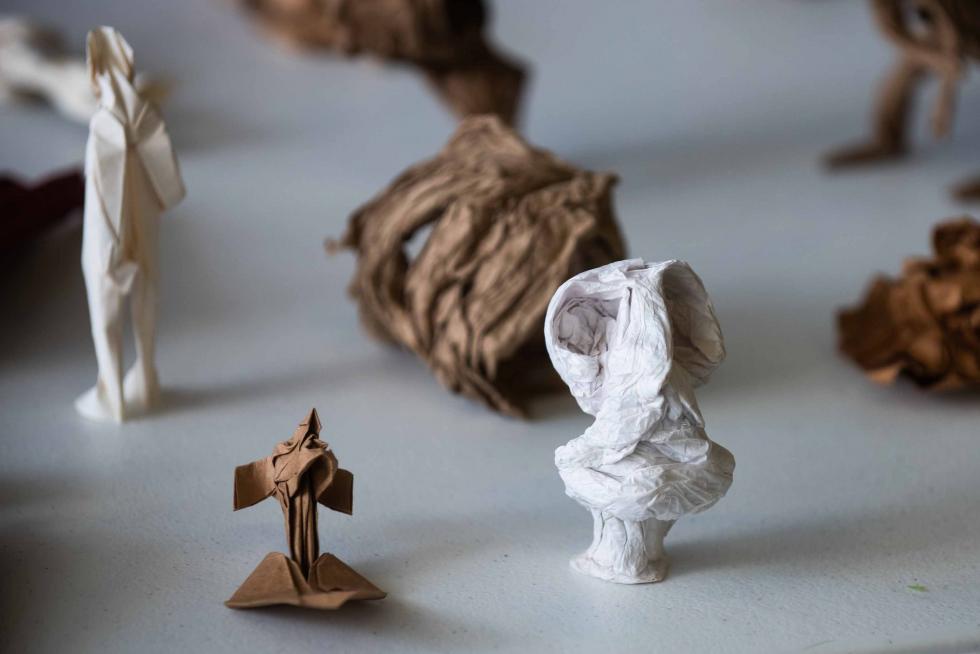 La exposición de origami en Etopia, Zaragoza, puede visitarse hasta este domingo