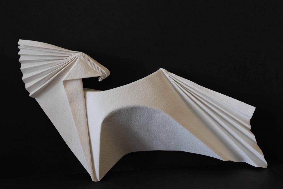 La exposición de origami en Etopia, Zaragoza, puede visitarse hasta este domingo