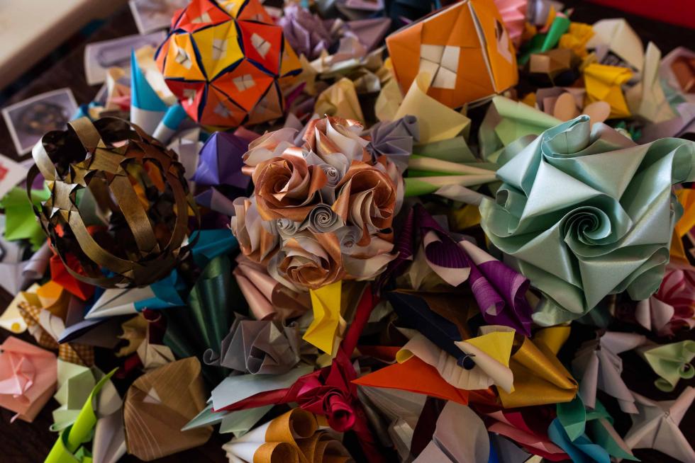La exposición de origami en Etopia, Zaragoza, puede visitarse hasta este domingo