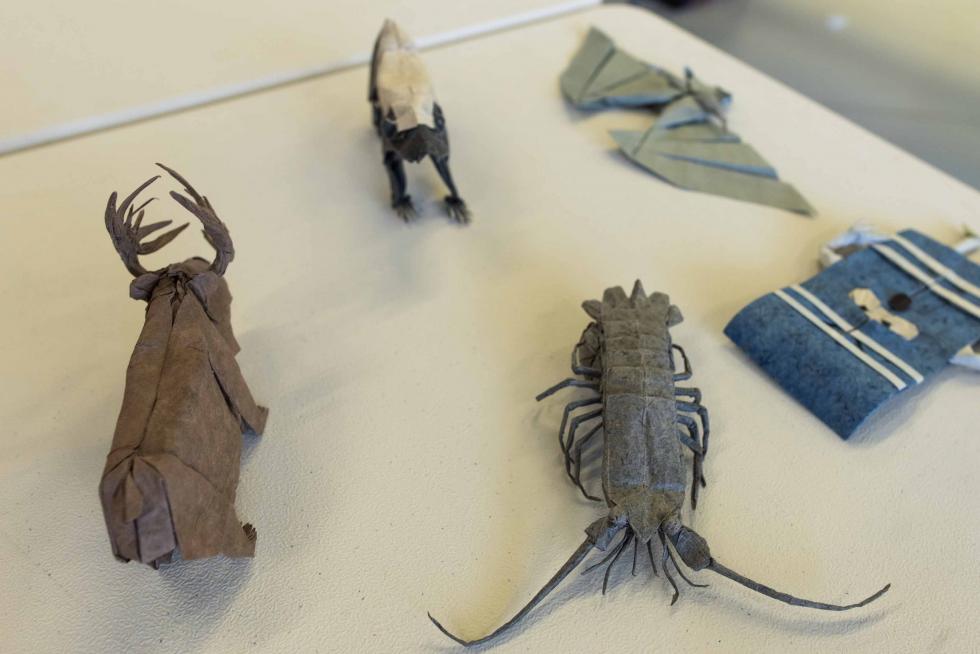 La exposición de origami en Etopia, Zaragoza, puede visitarse hasta este domingo