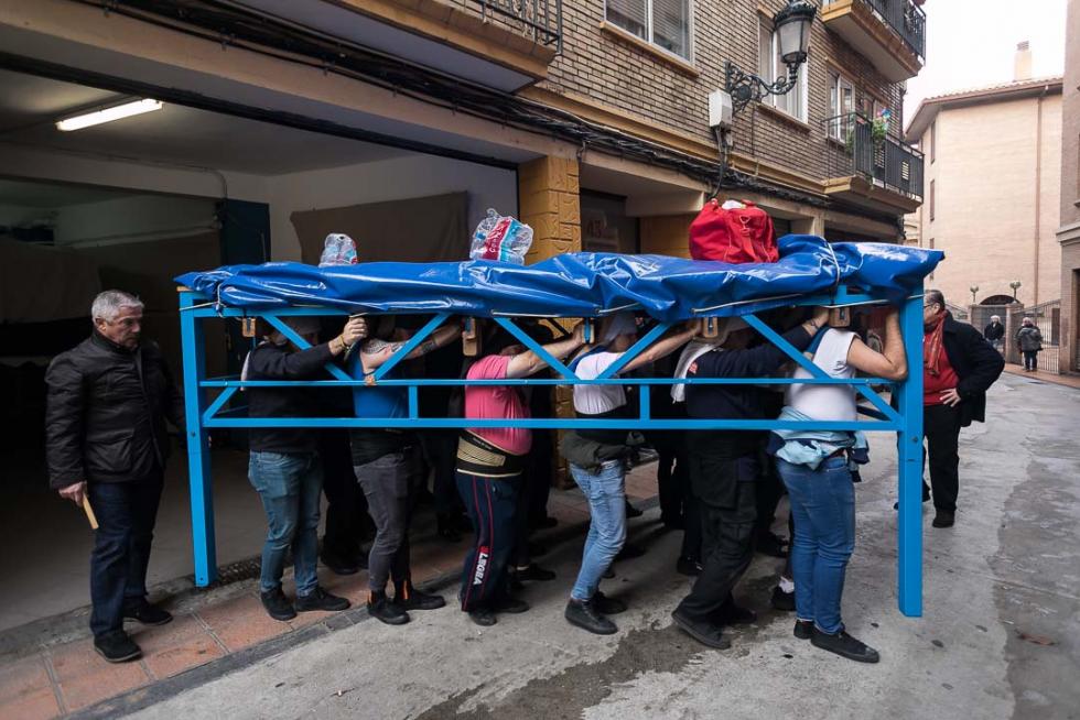 La cofrafía de La Humildad prepara la Semana Santa