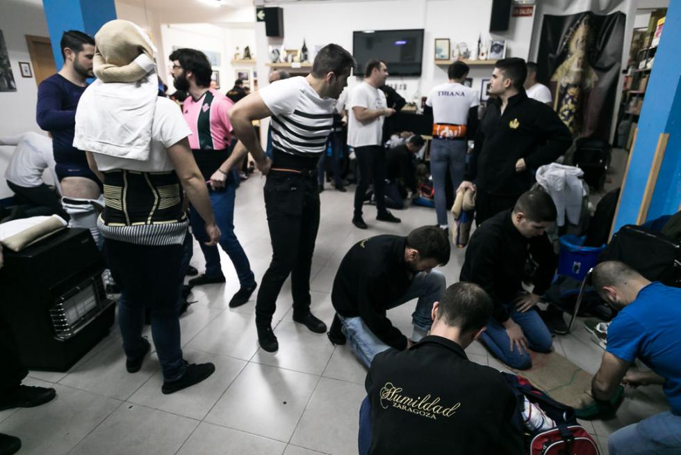 La cofrafía de La Humildad prepara la Semana Santa