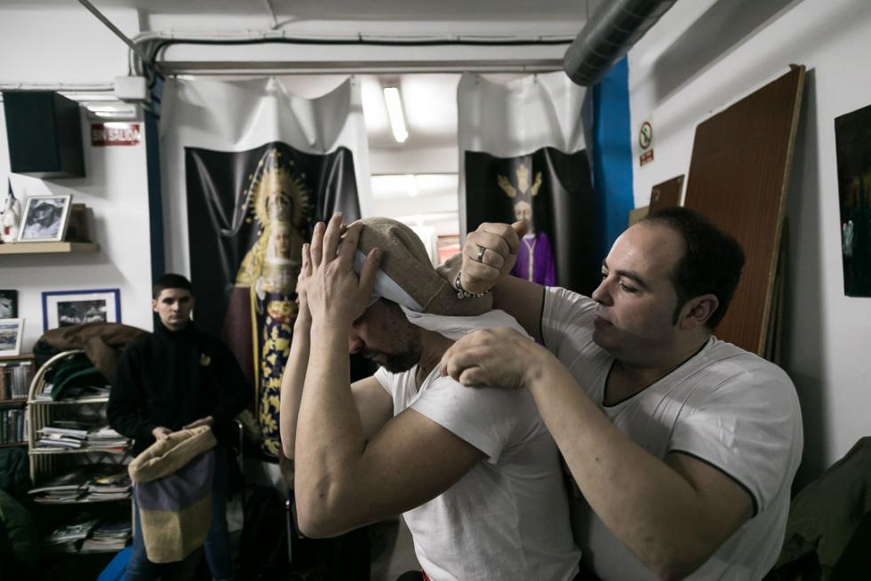 La cofrafía de La Humildad prepara la Semana Santa