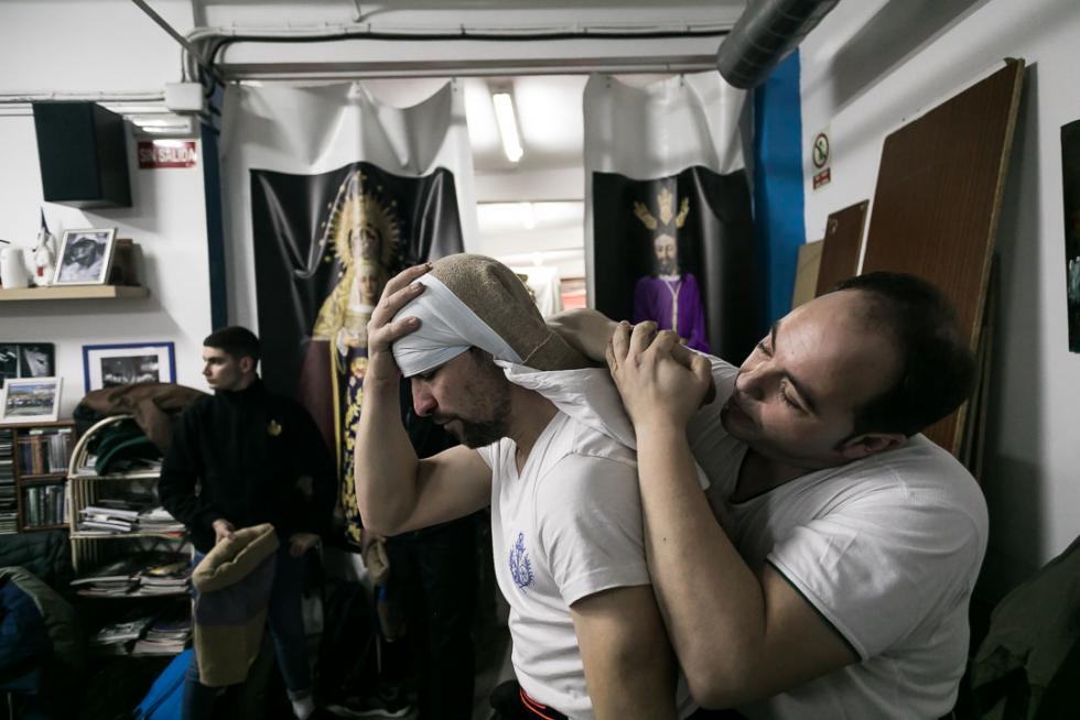 La cofrafía de La Humildad prepara la Semana Santa