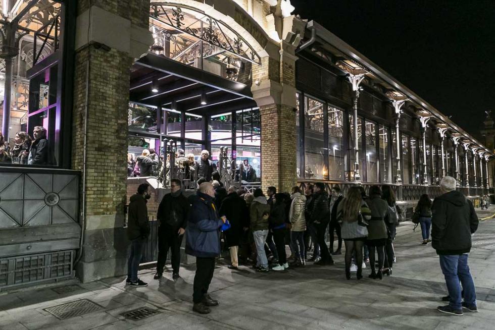 Ocio nocturno en el Mercado Central de Zaragoza.