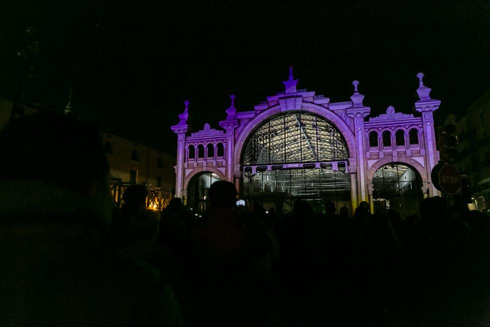 Ocio nocturno en el Mercado Central de Zaragoza.