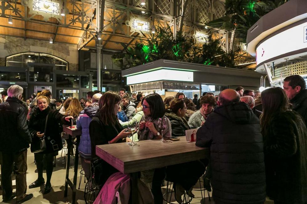 Ocio nocturno en el Mercado Central de Zaragoza.