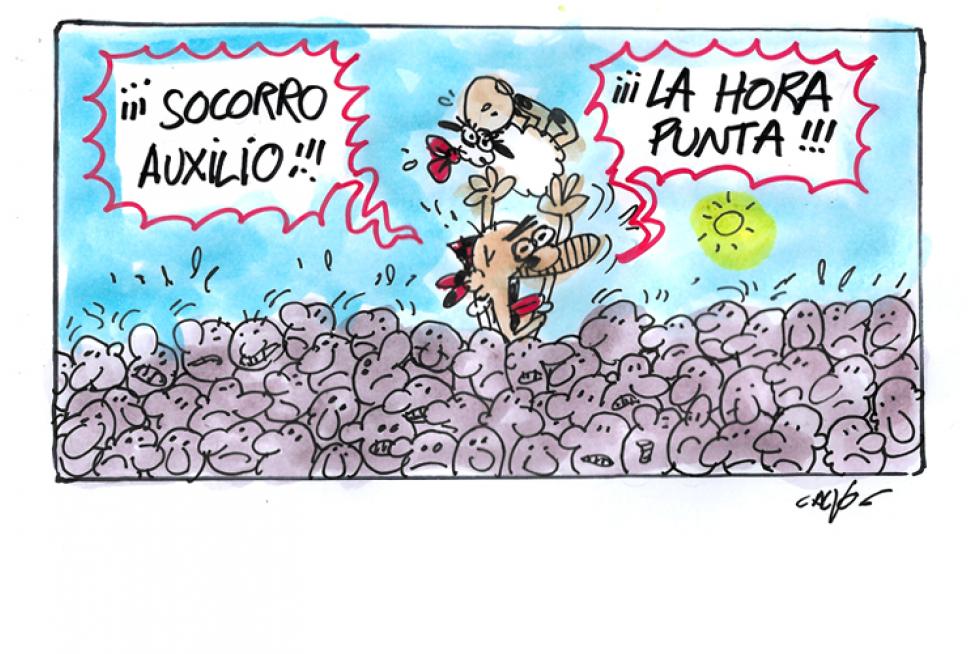 Hora punta Supermaño