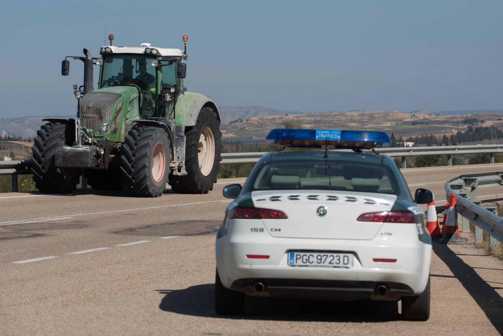 Accidente en la A-230 en Caspe