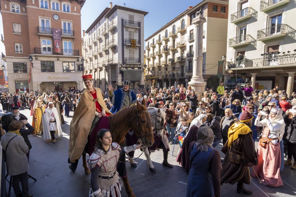 Representacion de la escena de la boda de Isabel de Segura y don pedro de Azagra