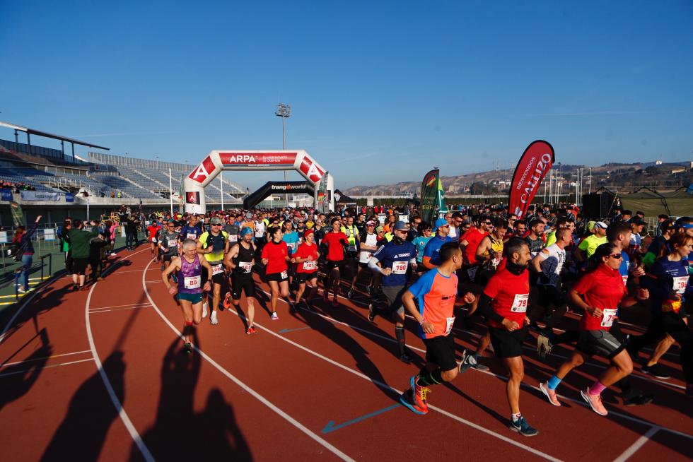 La temperatura agradable ha favorecido el desarrollo de la Carrera del Ebro.