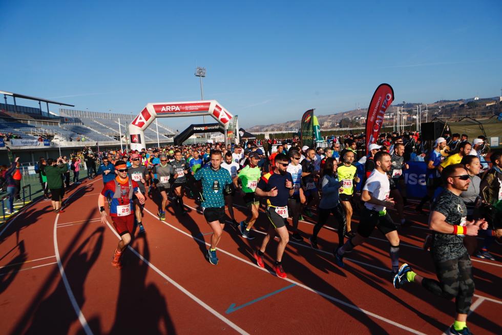 La temperatura agradable ha favorecido el desarrollo de la Carrera del Ebro.