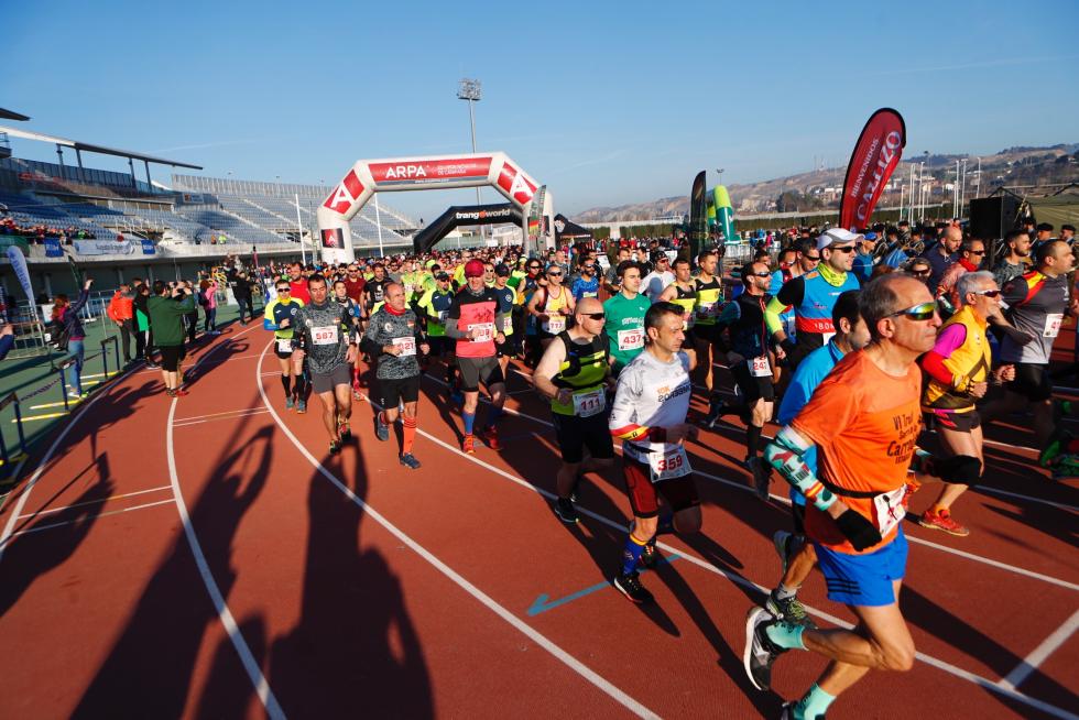 La temperatura agradable ha favorecido el desarrollo de la Carrera del Ebro.