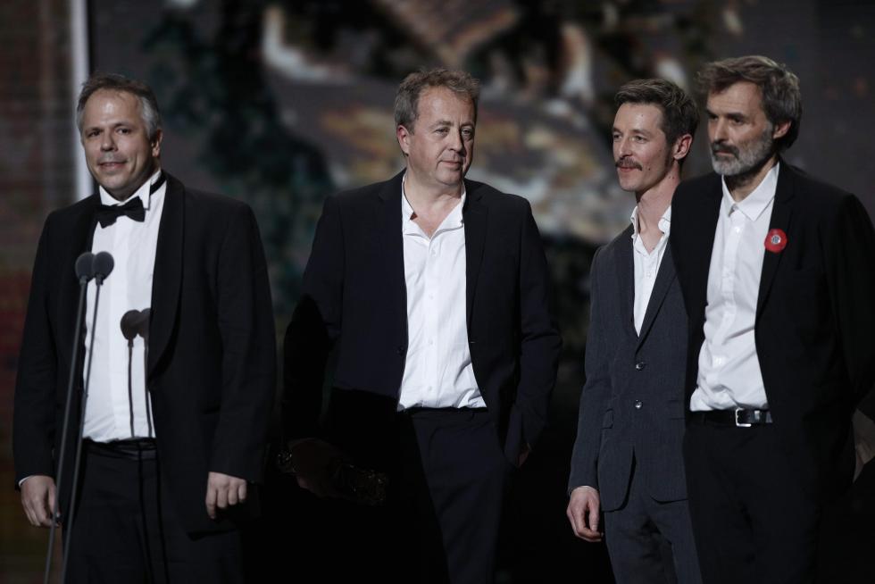 Paris (France), 28/02/2020.- French Claire Mathon receives the best Cinematographer award for 'Portrait de la jeune fille' during the 45th annual Cesar awards ceremony held at the Salle Pleyel concert hall in Paris, France, 28 February 2020. (Cine, Francia) EFE/EPA/YOAN VALAT Ceremony - Cesars 2020
