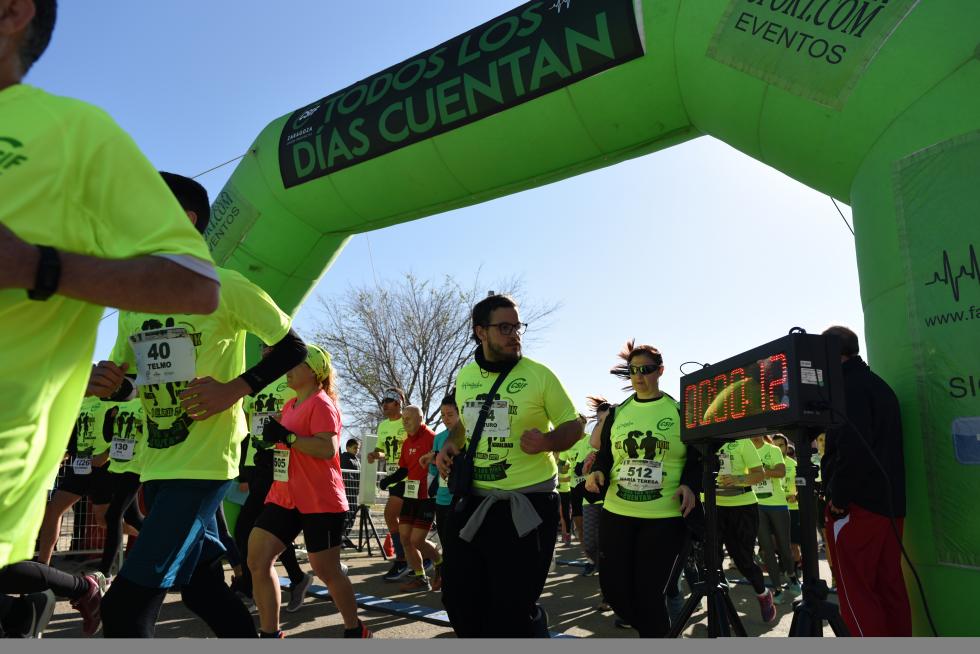 II Carrera y caminata solidaria por la Igualdad organizada por CSIF en el Parque del Agua en Zaragoza