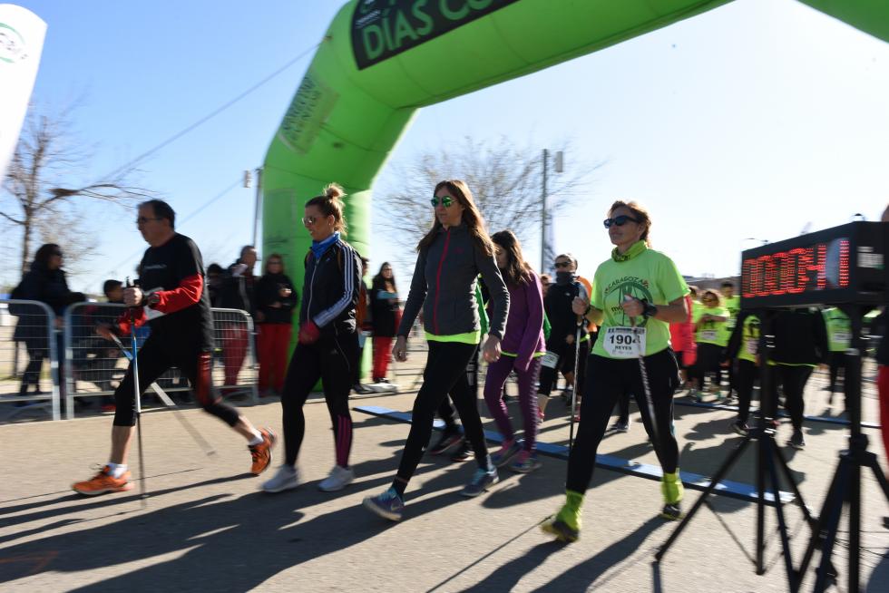 II Carrera y caminata solidaria por la Igualdad organizada por CSIF en el Parque del Agua en Zaragoza