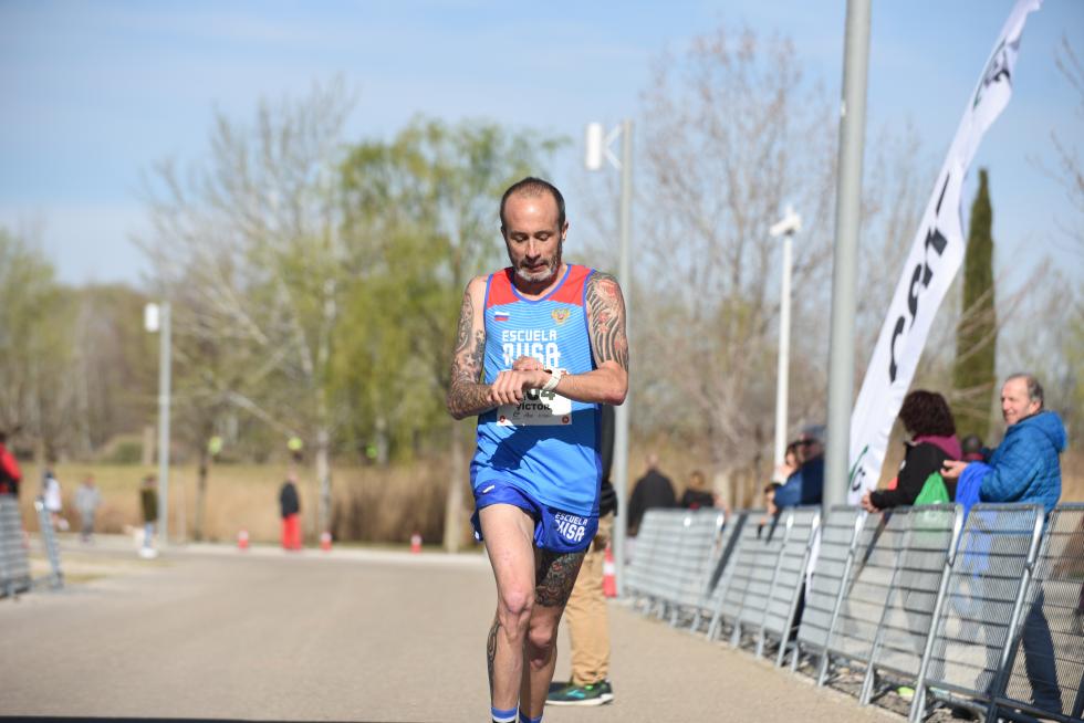 II Carrera y caminata solidaria por la Igualdad organizada por CSIF en el Parque del Agua en Zaragoza