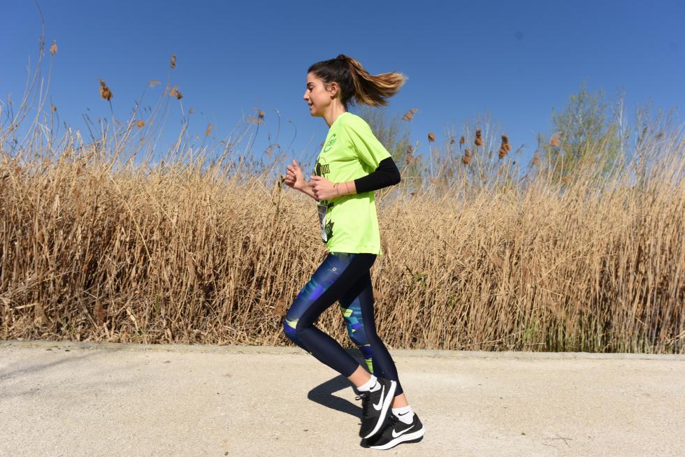 II Carrera y caminata solidaria por la Igualdad organizada por CSIF en el Parque del Agua en Zaragoza