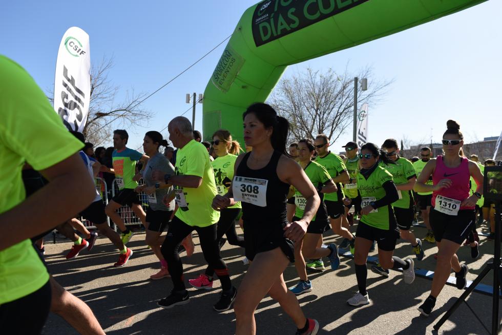 II Carrera y caminata solidaria por la Igualdad organizada por CSIF en el Parque del Agua en Zaragoza