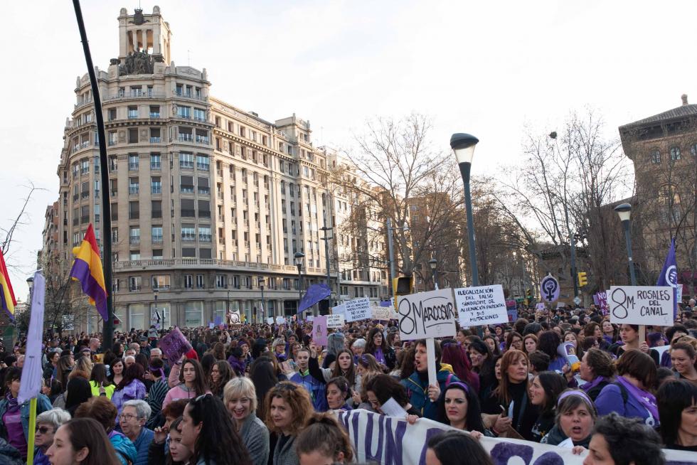 Manifestación del 8-M de Zaragoza.