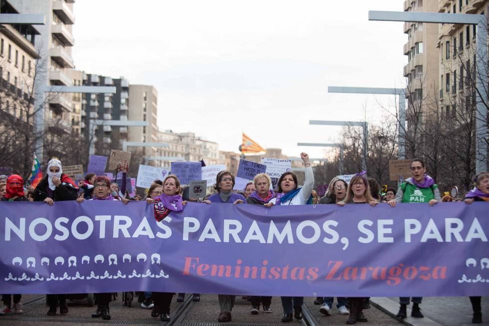 Manifestación del 8-M de Zaragoza.