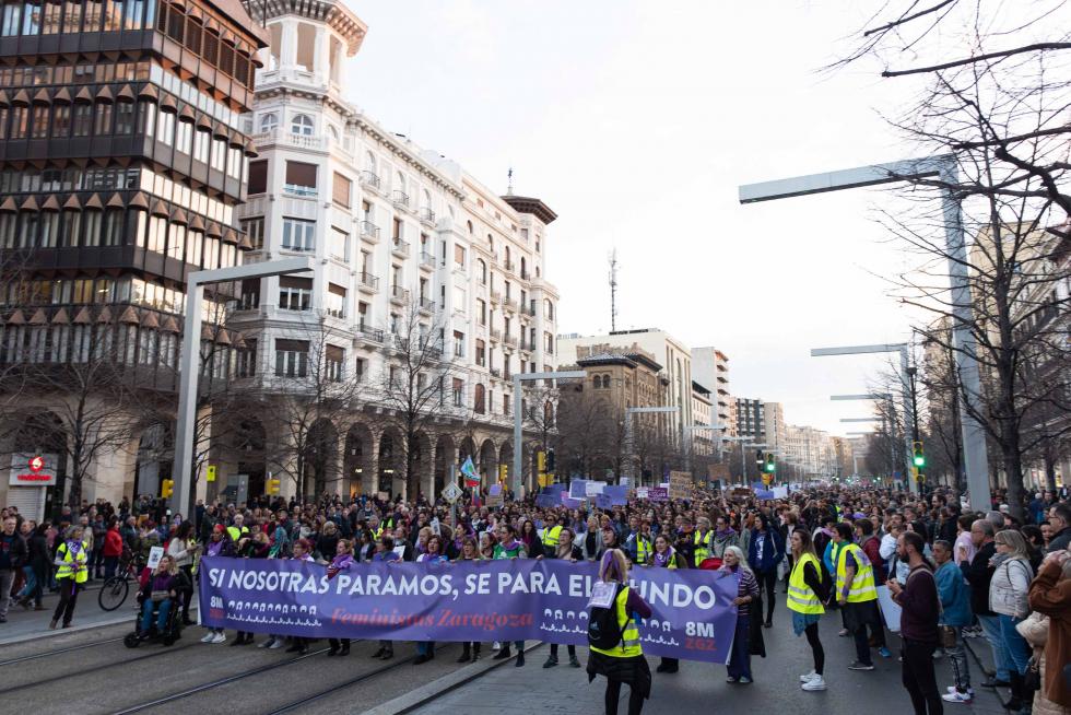 Manifestación del 8-M de Zaragoza.
