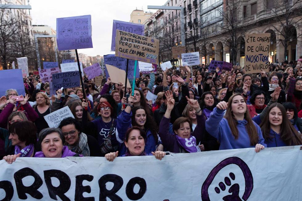 Manifestación del 8-M de Zaragoza.