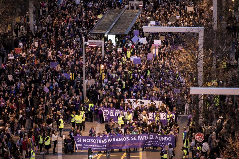 Manifestación del 8-M de Zaragoza.