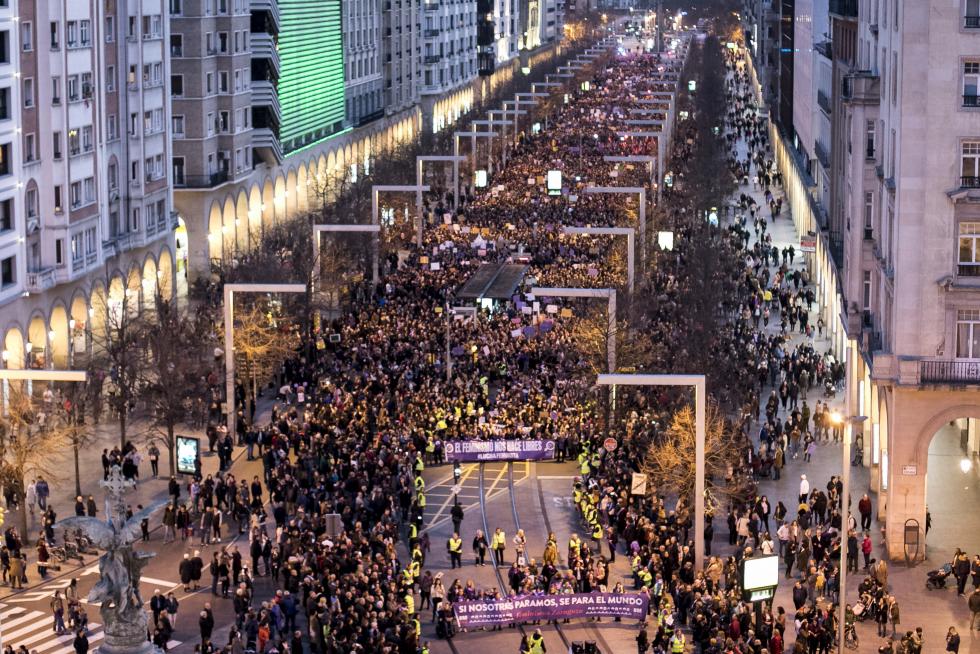 Manifestación del 8-M de Zaragoza.