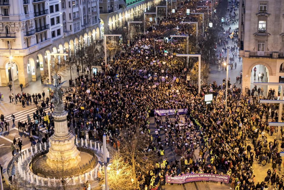 Manifestación del 8-M de Zaragoza.