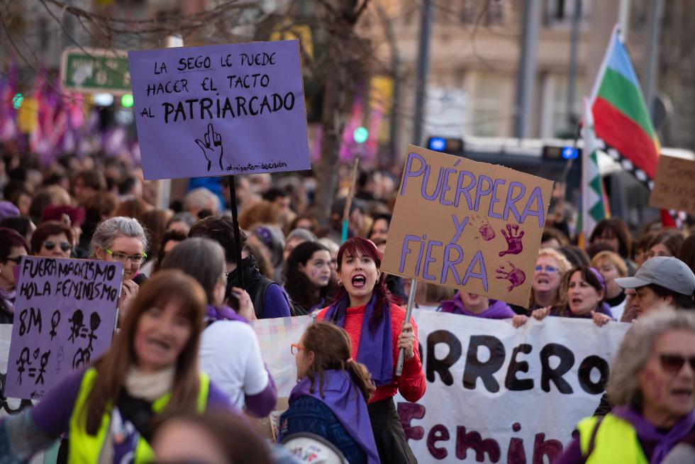 Manifestación del 8-M de Zaragoza.