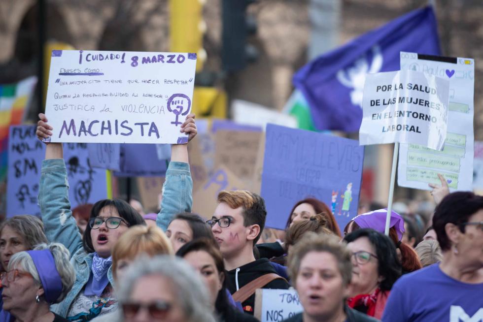 Manifestación del 8-M de Zaragoza.