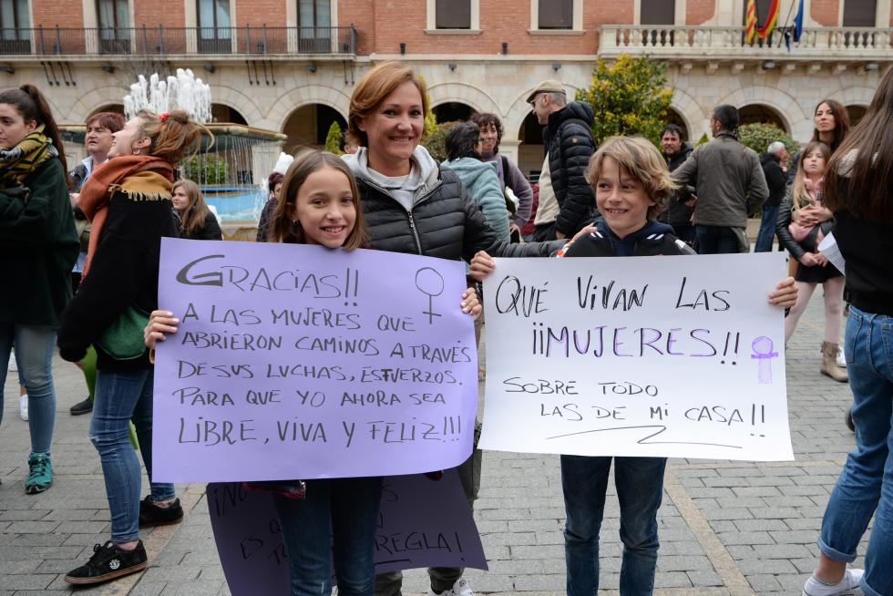 Manifestación feminista del 8-M en Teruel.