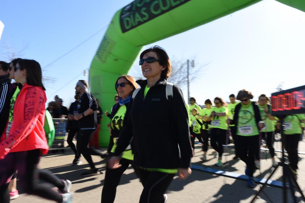 II Carrera y caminata solidaria por la Igualdad organizada por CSIF en el Parque del Agua en Zaragoza