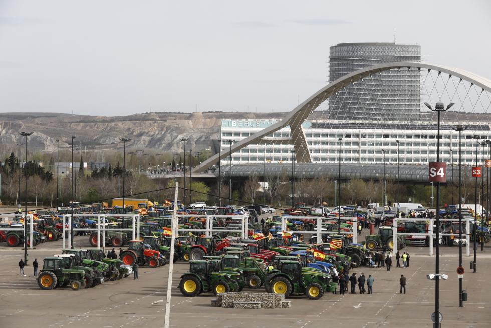 Los tractores toman este martes el centro de Zaragoza