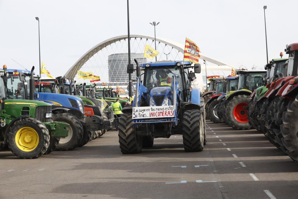 Los tractores toman este martes el centro de Zaragoza