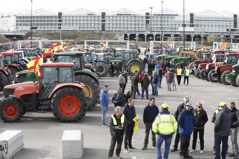 Los tractores toman este martes el centro de Zaragoza