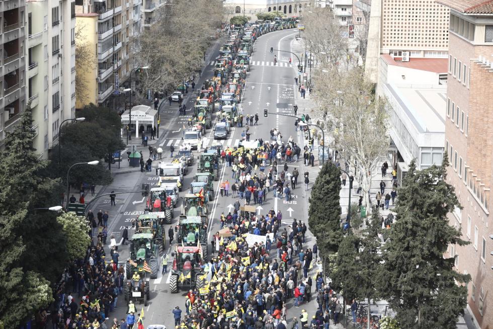Los tractores toman este martes el centro de Zaragoza