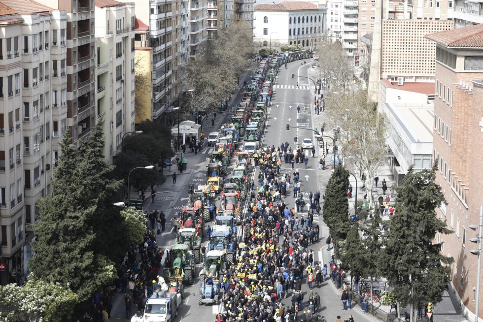 Los tractores toman este martes el centro de Zaragoza