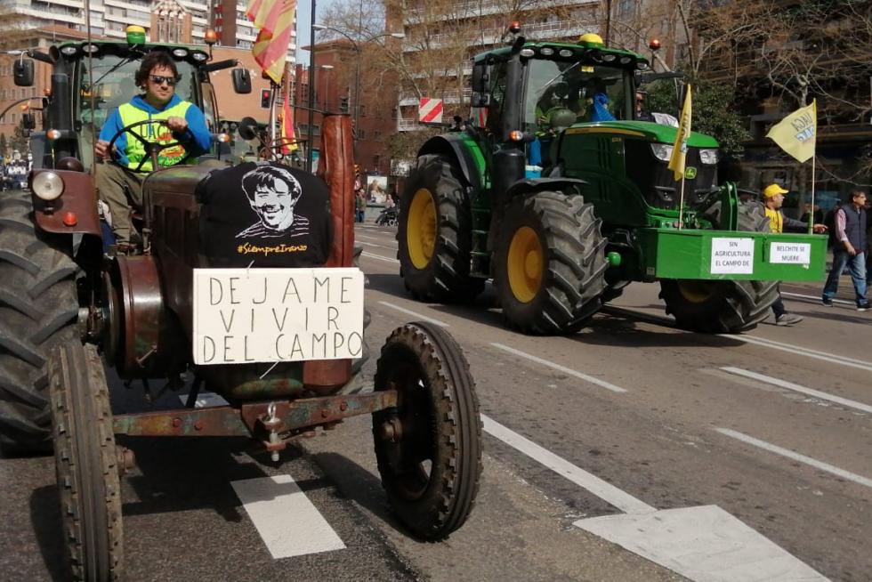 Los tractores toman este martes el centro de Zaragoza