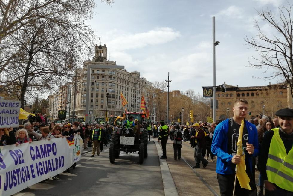 Los tractores toman este martes el centro de Zaragoza