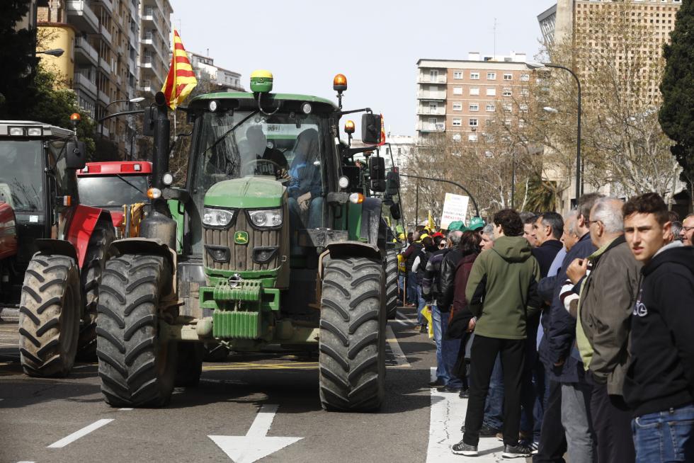 Los tractores toman este martes el centro de Zaragoza