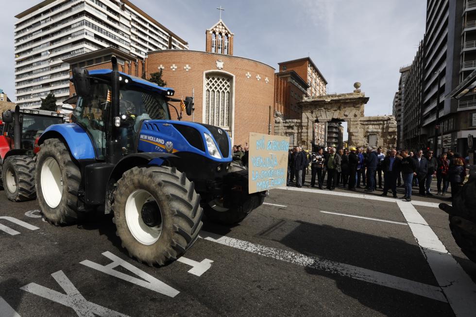 Los tractores toman este martes el centro de Zaragoza