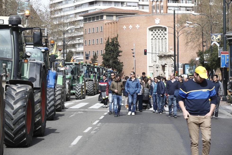 Los tractores toman este martes el centro de Zaragoza